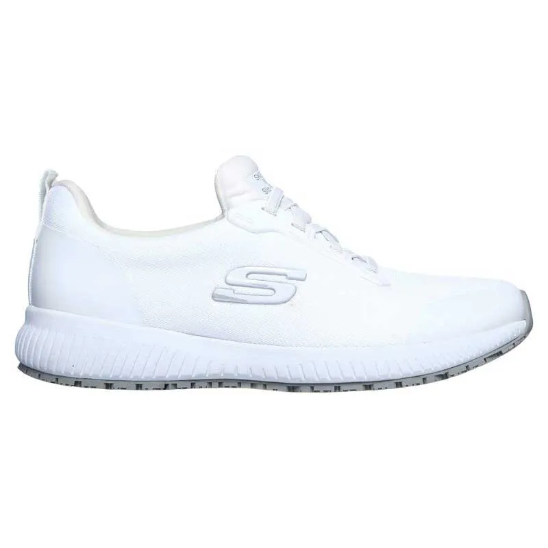 ZAPATILLA MUJER CORDONES ELáSTICOS SQUAD SR BLANCA  SKECHERS
