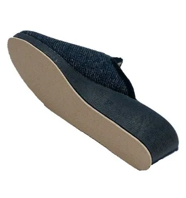 Zapatilla mujer invierno abierta detrás Soca en azul marino