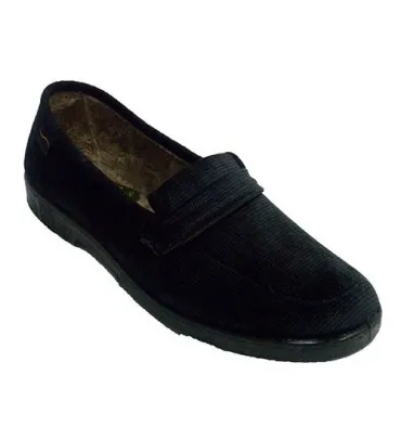 Zapatilla mujer invierno muy ancha Doctor Cutillas en negro