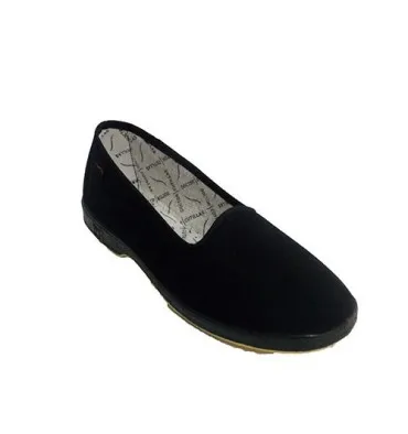 Zapatilla mujer plana especial personas mayores Doctor Cutillas en negro