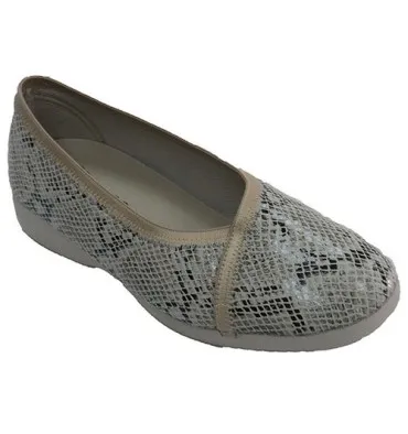 Zapatilla mujer serpiente Muro en beig
