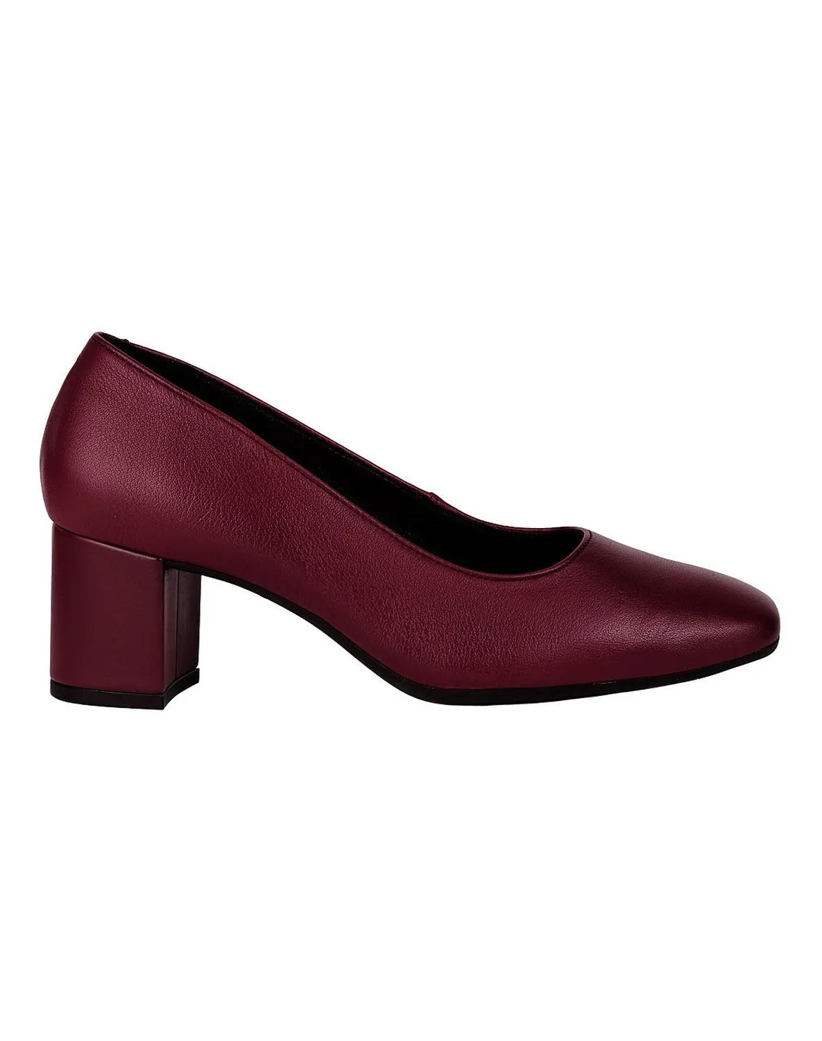 Zapatilla Mujer Tacon Vino Piel Flexi 02504068