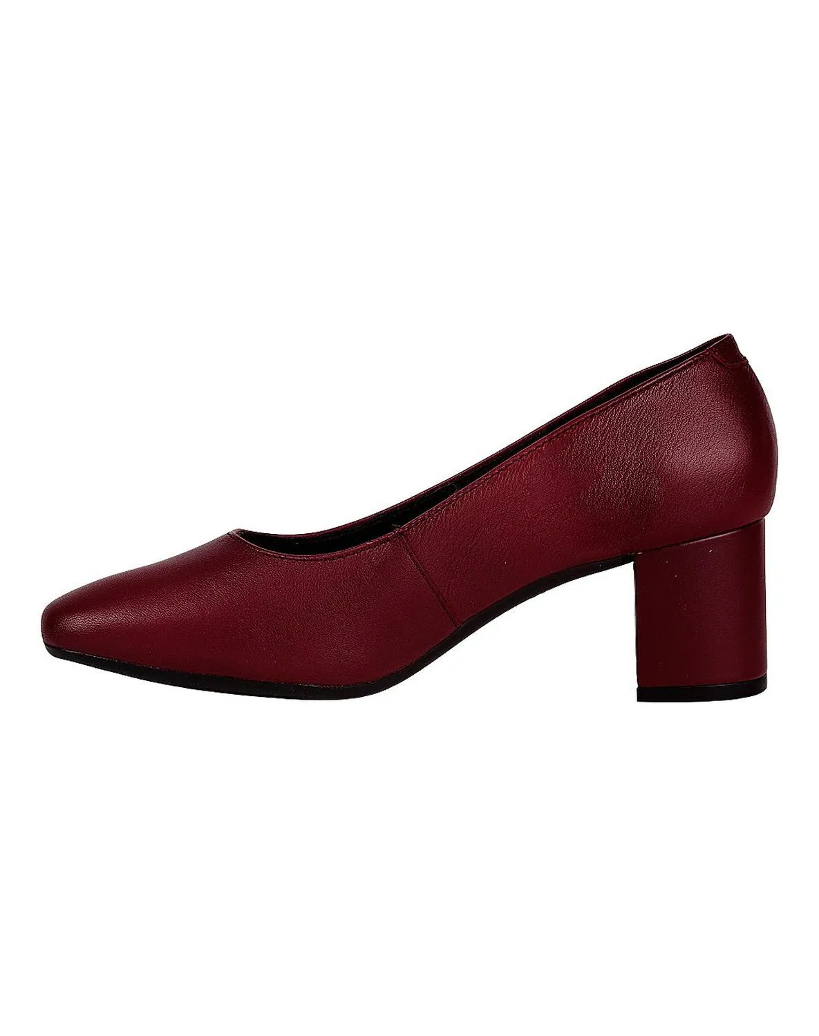 Zapatilla Mujer Tacon Vino Piel Flexi 02504068