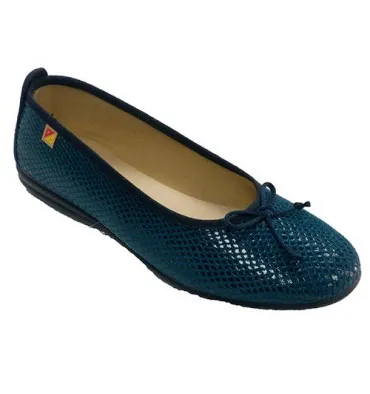 Zapatilla mujer tipo manoletina Alberola en azul marino