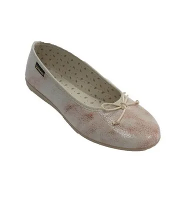 Zapatilla mujer tipo manoletina Alberola en beig