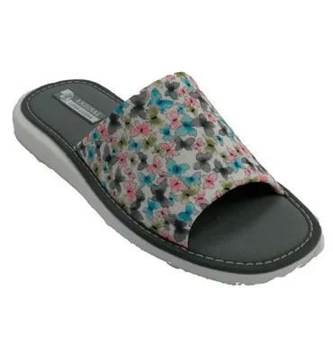Zapatilla mujer ultraligera mariposas AndinasN en kaki