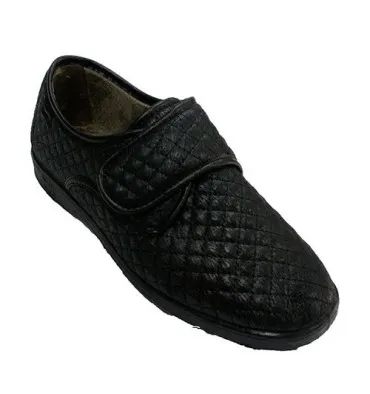 Zapatilla velcro mujer tipo zapato Doctor Cutillas en negro