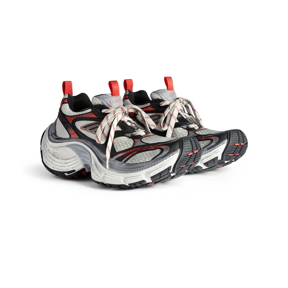 Zapatillas 10xl para Hombre en Gris/blanco/rojo