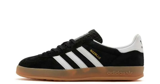 ZAPATILLAS ADIDAS GAZELLE INDOOR 'CORE BLACK'  H06259 PARA HOMBRE  TALLAS 35,546 SUMINISTRO AL POR MAYOR 102 PARES