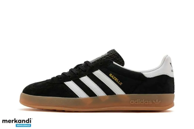 ZAPATILLAS ADIDAS GAZELLE INDOOR 'CORE BLACK'  H06259 PARA HOMBRE  TALLAS 35,546 SUMINISTRO AL POR MAYOR 102 PARES