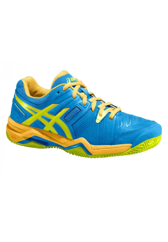 ZAPATILLAS ASICS GELPADEL COMPETITION 2 SG POWDER BLUE/FLASH YELLOW/NECTARINE