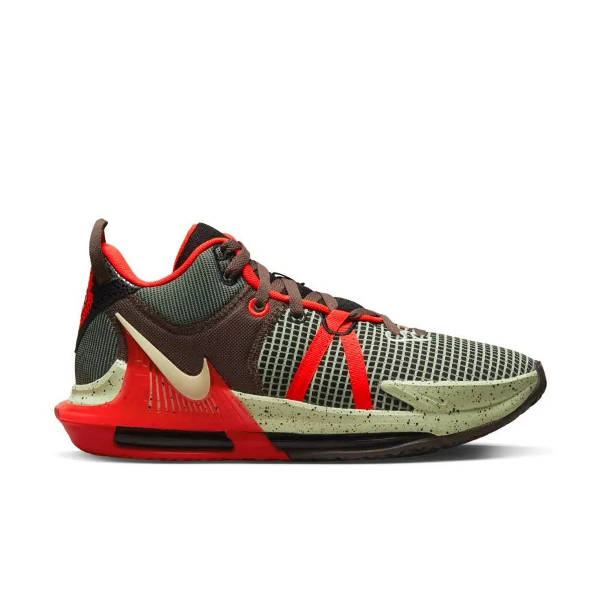 Zapatillas Básquetbol Hombre Nike LeBron Witness 7 Gris 