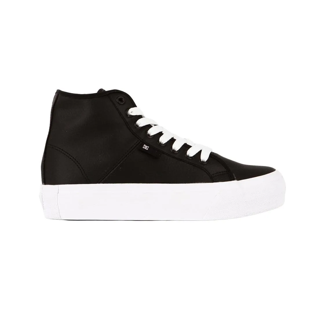 Zapatillas Dc Manual Hi Platform Mujer Negro Blanco