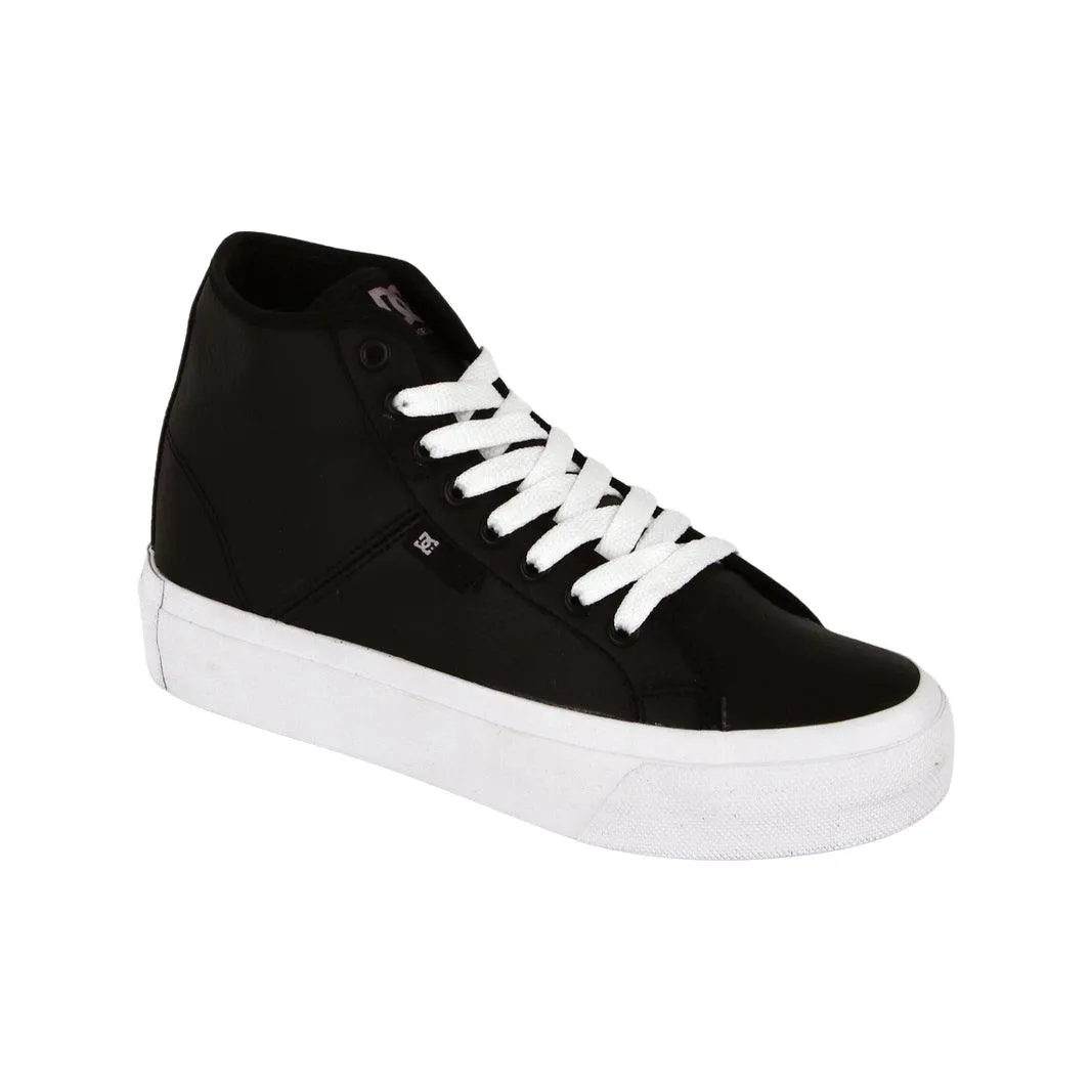 Zapatillas Dc Manual Hi Platform Mujer Negro Blanco
