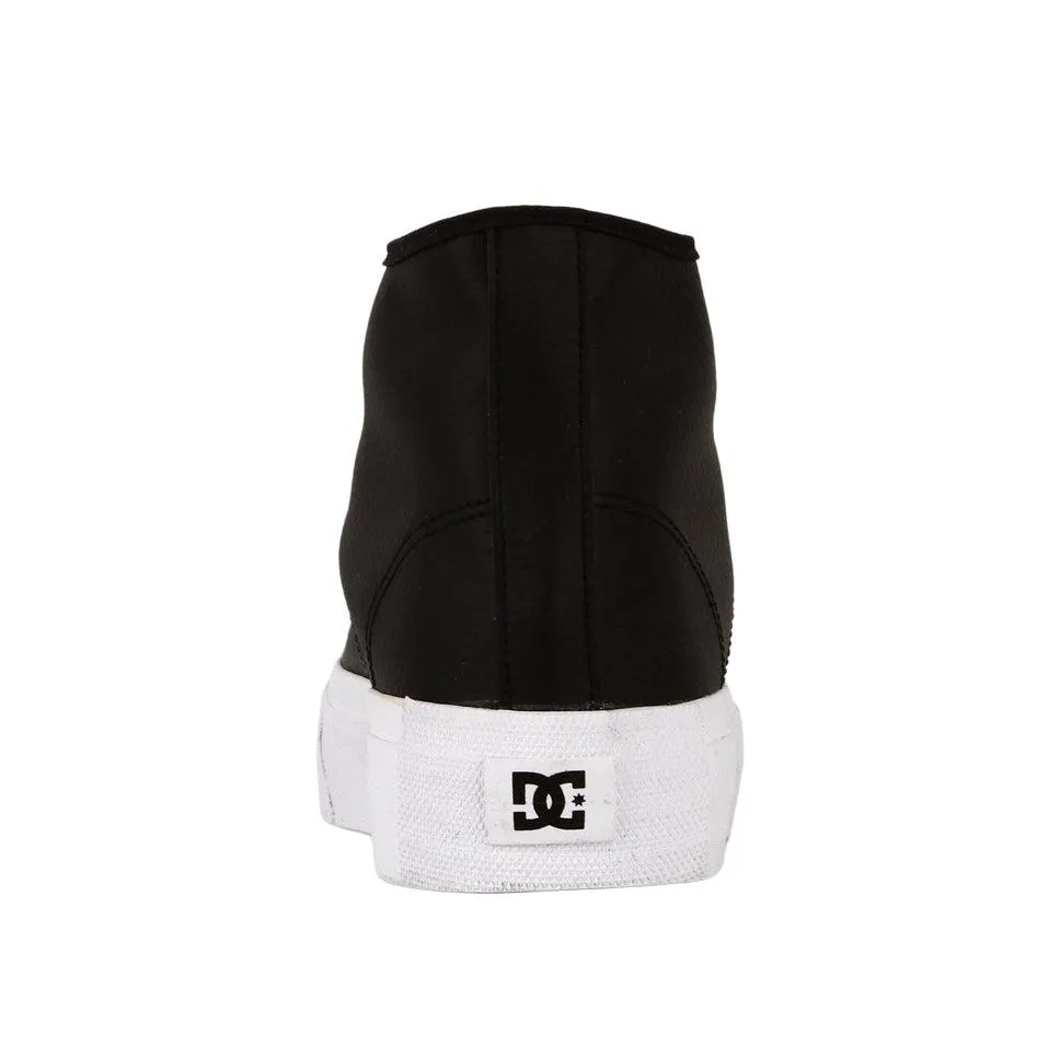 Zapatillas Dc Manual Hi Platform Mujer Negro Blanco
