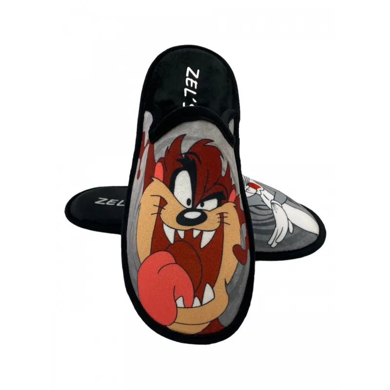 Zapatillas de Casa Hombre Bugs Bunny y Taz