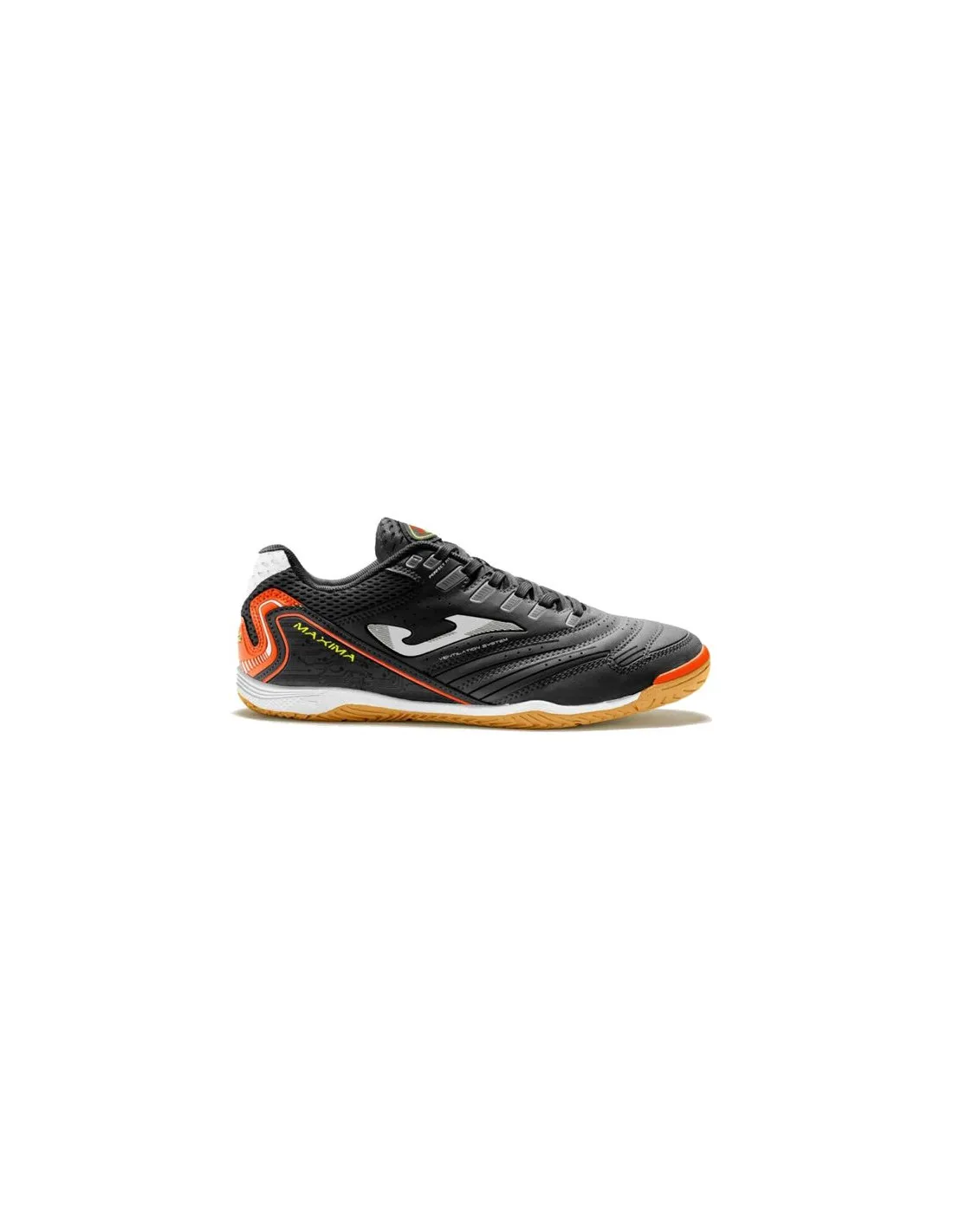 Zapatillas de Fútbol Sala Joma Maxima 2301 Negro Naranja Hombre