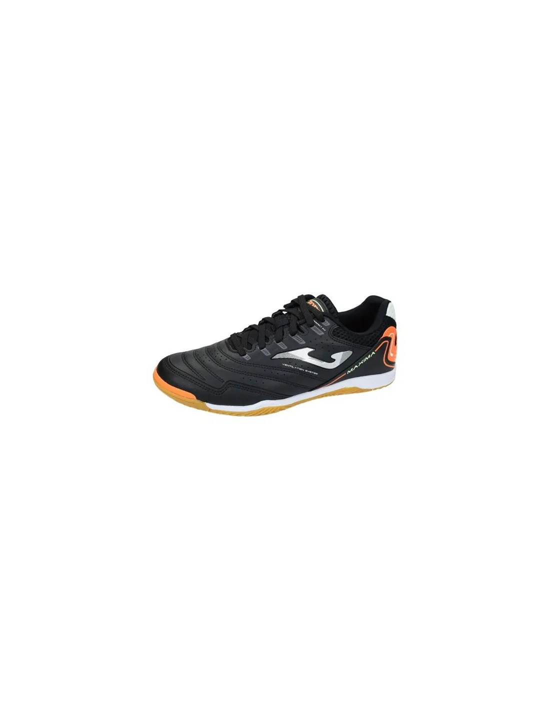 Zapatillas de Fútbol Sala Joma Maxima 2301 Negro Naranja Hombre
