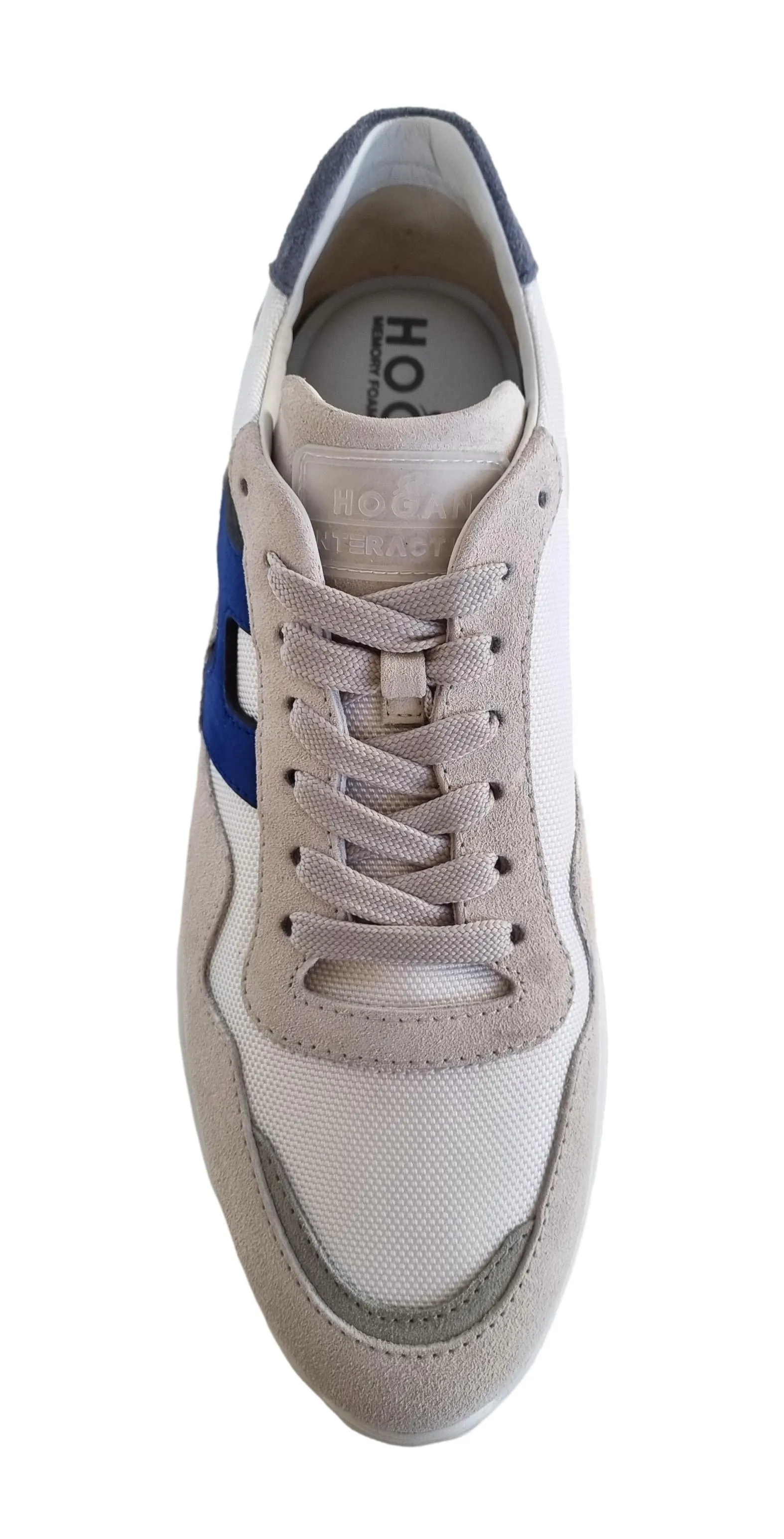 Zapatillas de hombre Hogan Interactive3 con cordones HXM3710EG301V20JJ4 blanco