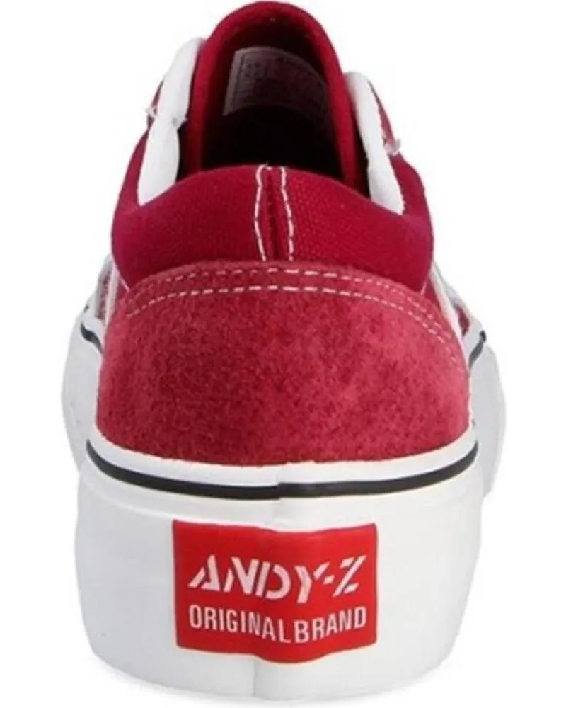 ZAPATILLAS DEPORTE DE MUJER ANDYZ DEPORTIVOS PLATAFORMA ANDY Z NEGRO AW0227 BURDEOS