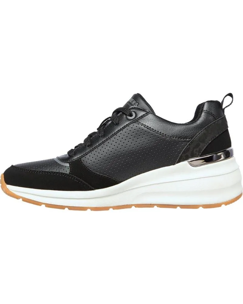 ZAPATILLAS DEPORTE SKECHERS  DE MUJER 155616 BILLION  SUBTLE SPOTS  NEGRO