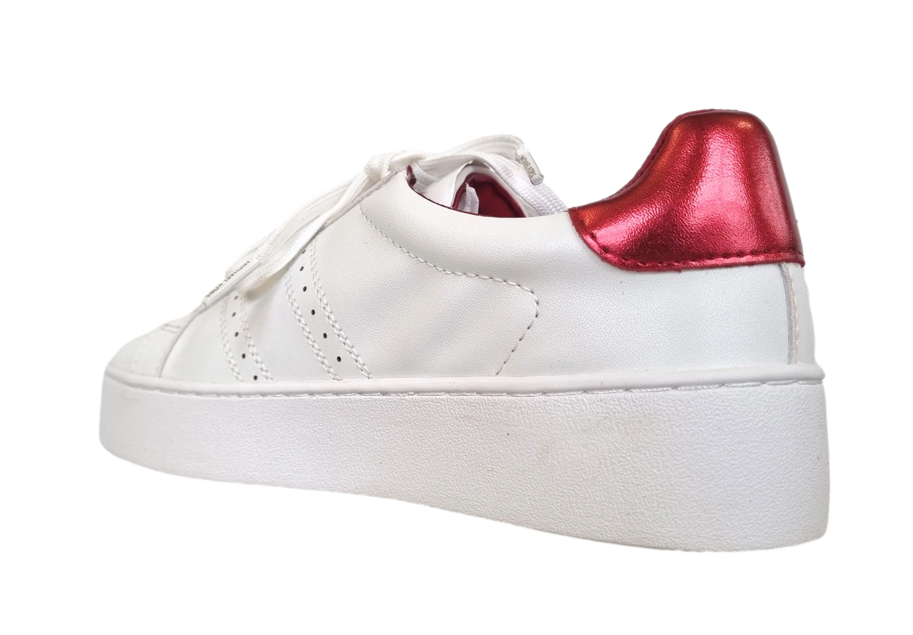 Zapatillas deportivas de mujer Michael Kors Poppy con cordones 49H3POFS2L blanco