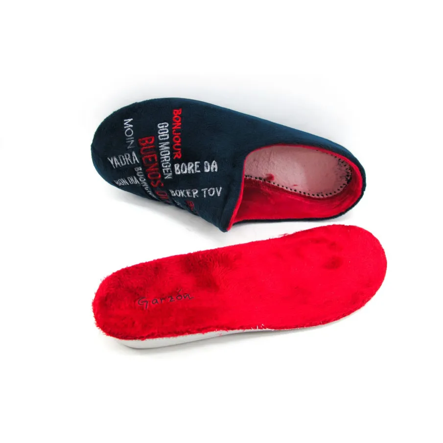 ZAPATILLAS HOGAR GARZÓN HOMBRE AZUL