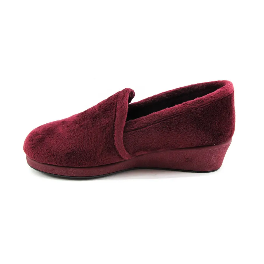 ZAPATILLAS HOGAR GARZÓN MUJER BURDEOS