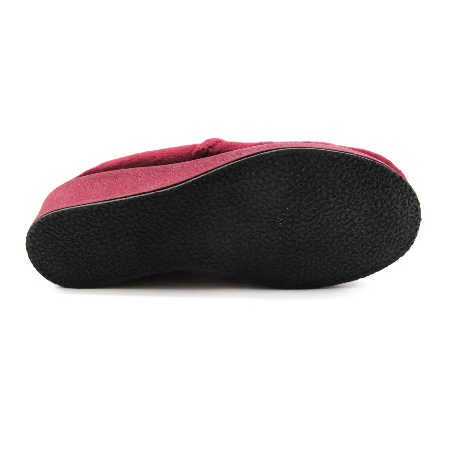 ZAPATILLAS HOGAR GARZÓN MUJER BURDEOS
