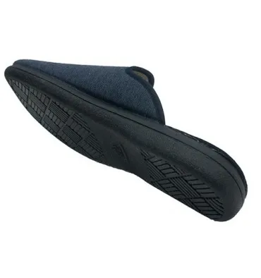 Zapatillas hombre cerrada punta abierta detrás Calzamur en azul
