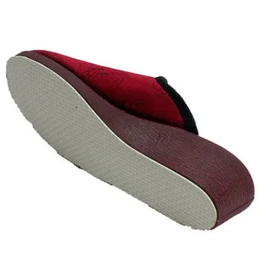 Zapatillas mujer invierno abiertas por detrás Ludiher en burdeos