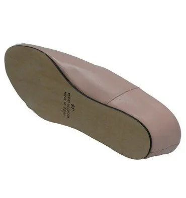 Zapatillas mujer piel abierta atrás estar casa DEISIDRO en rosa