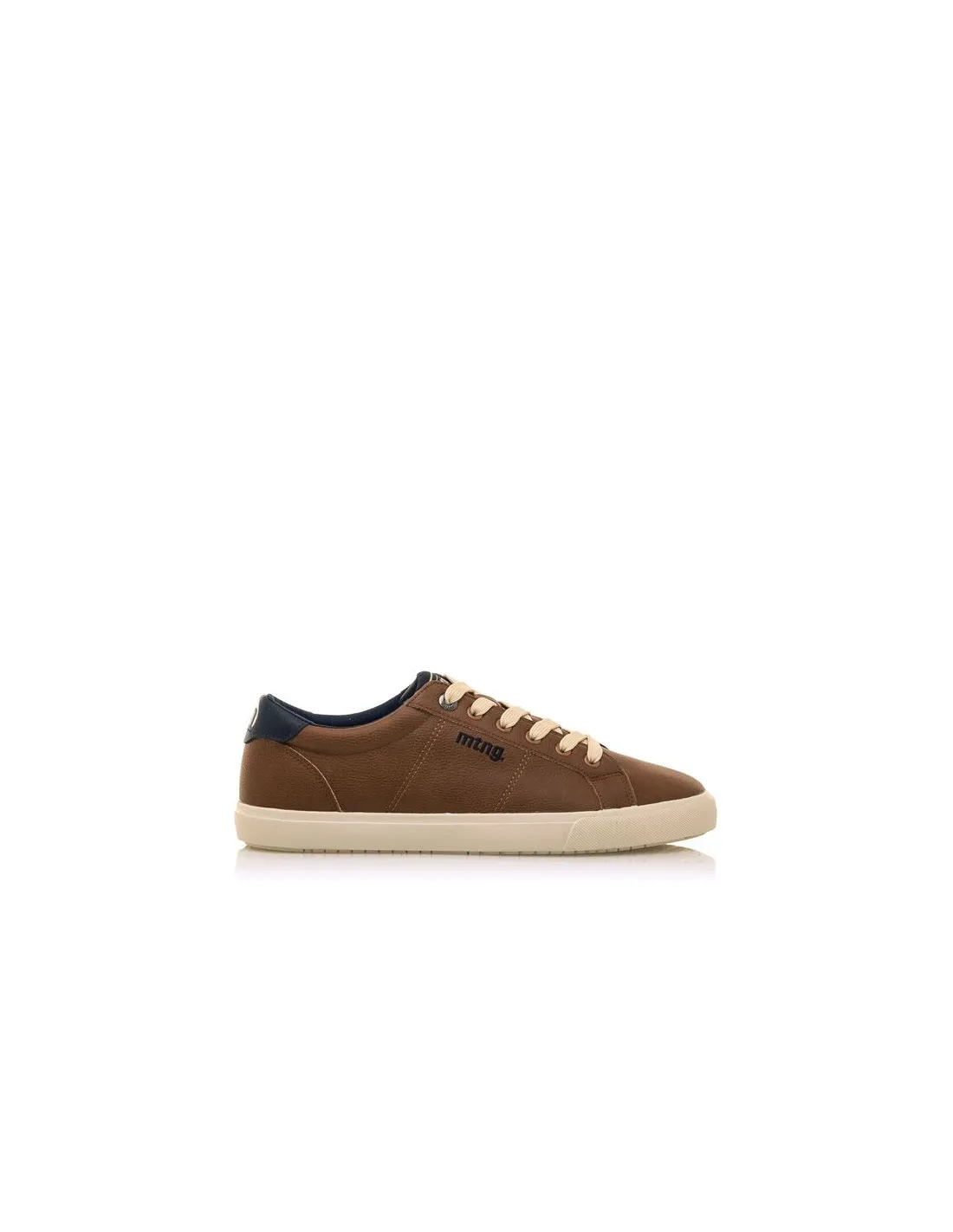 Zapatillas Mustang Aria Marrón Cuero Usain Marino Hombre