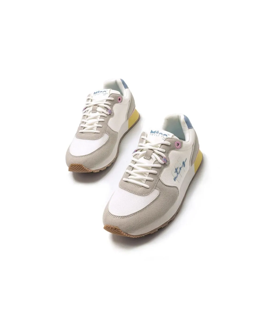 Zapatillas Mustang Joggo Neyma Blanco Lucy Azul Mujer
