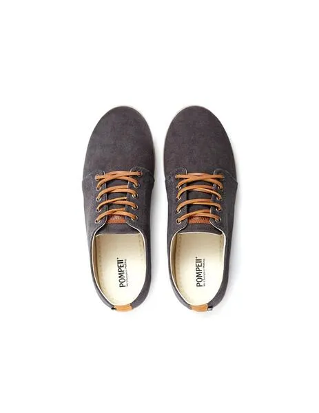 Zapatillas pompeii higby canvas gris de hombre