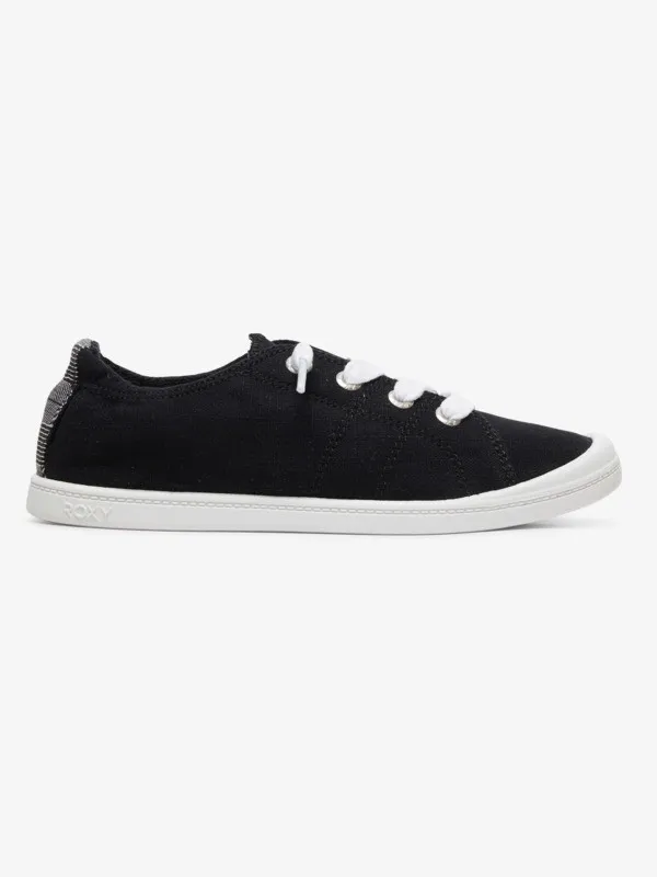 Zapatillas ROXY con cordones textiles para Mujer Bayshore BLACK/ANTHRACITE (bka) Ref. ARJS600418 Negras