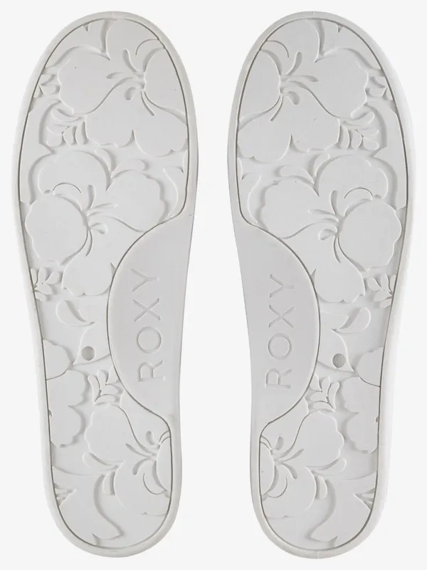 Zapatillas ROXY con cordones textiles para Mujer Bayshore WHITE (wht)) Ref. ARJS600418 Blancas