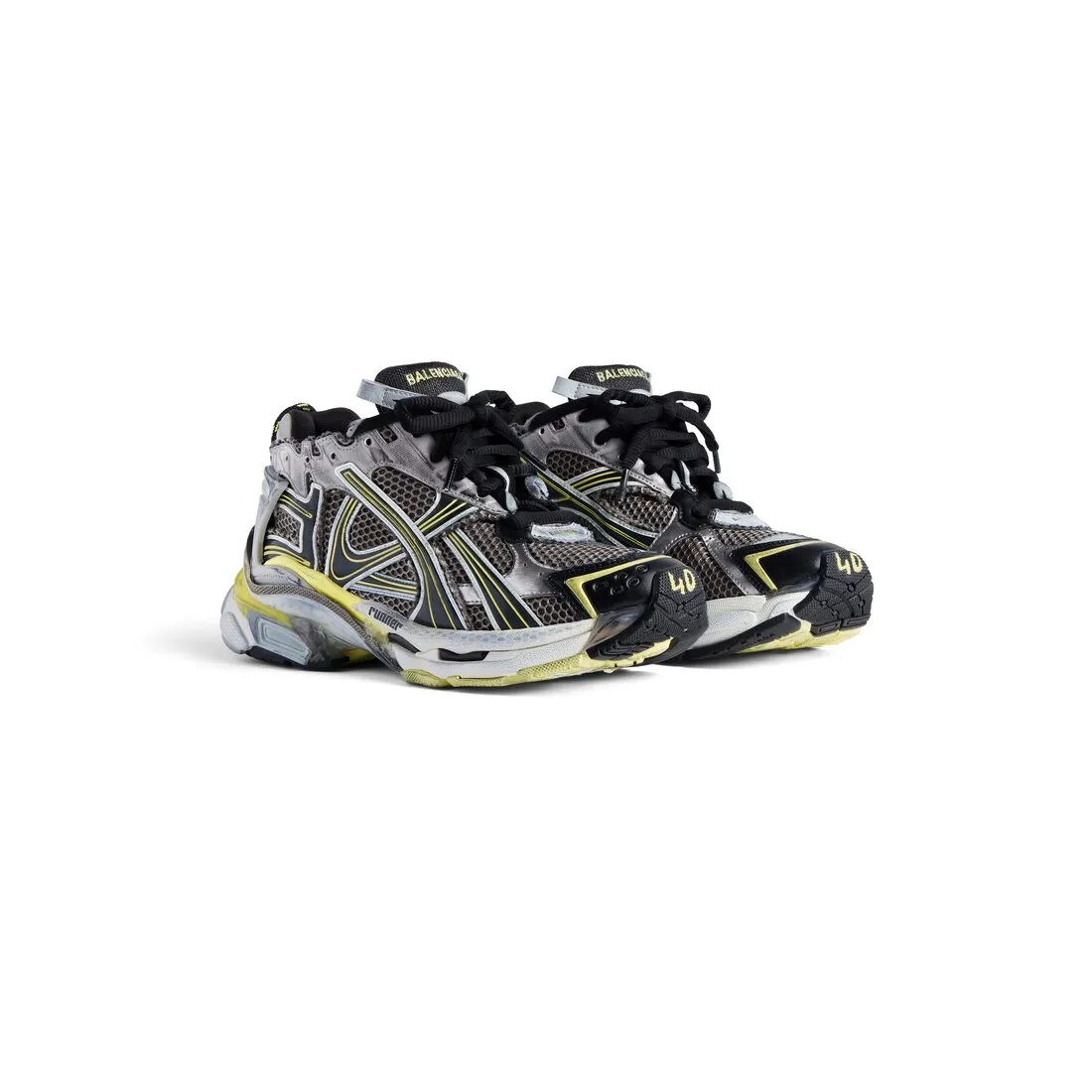 Zapatillas Runner  para Hombre en Gris/amarillo/blanco