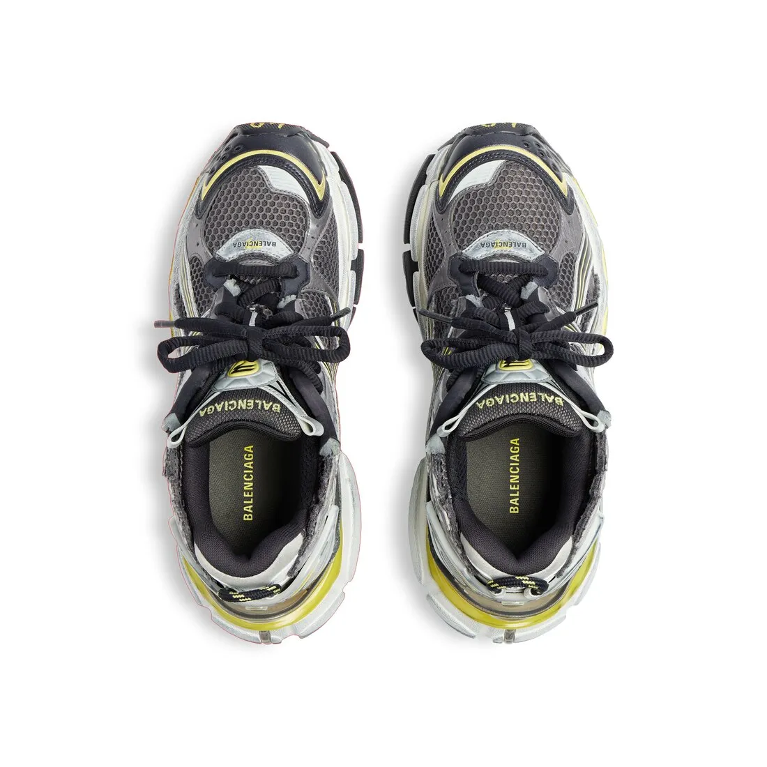Zapatillas Runner  para Hombre en Gris/amarillo/blanco