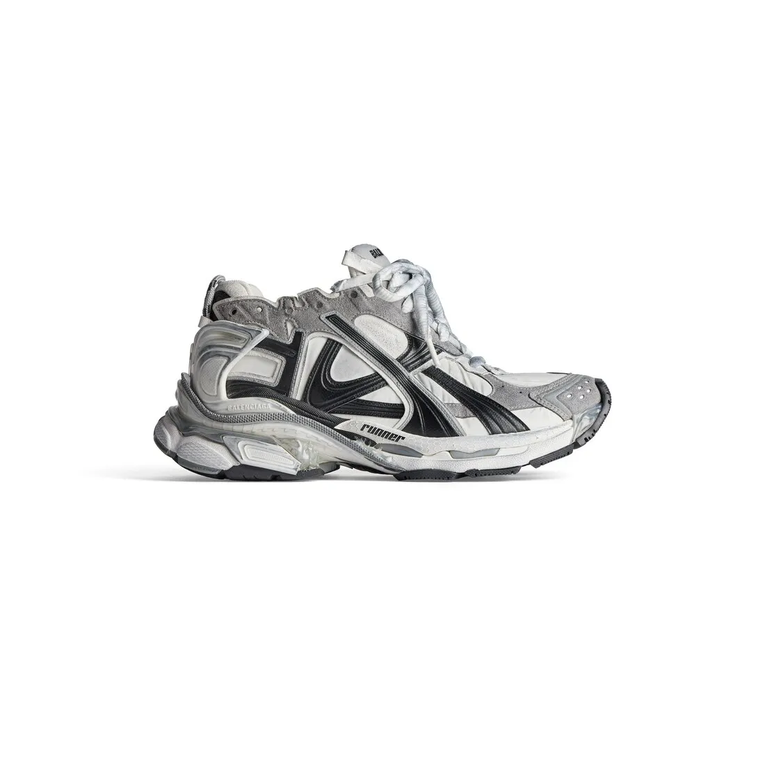 Zapatillas Runner para Hombre en Gris/blanco/negro