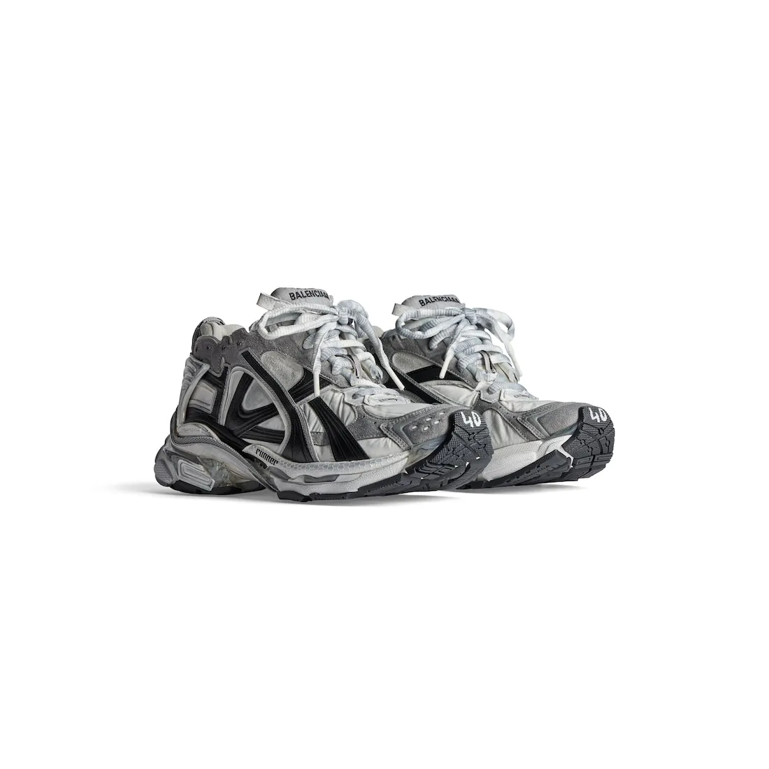 Zapatillas Runner para Hombre en Gris/blanco/negro