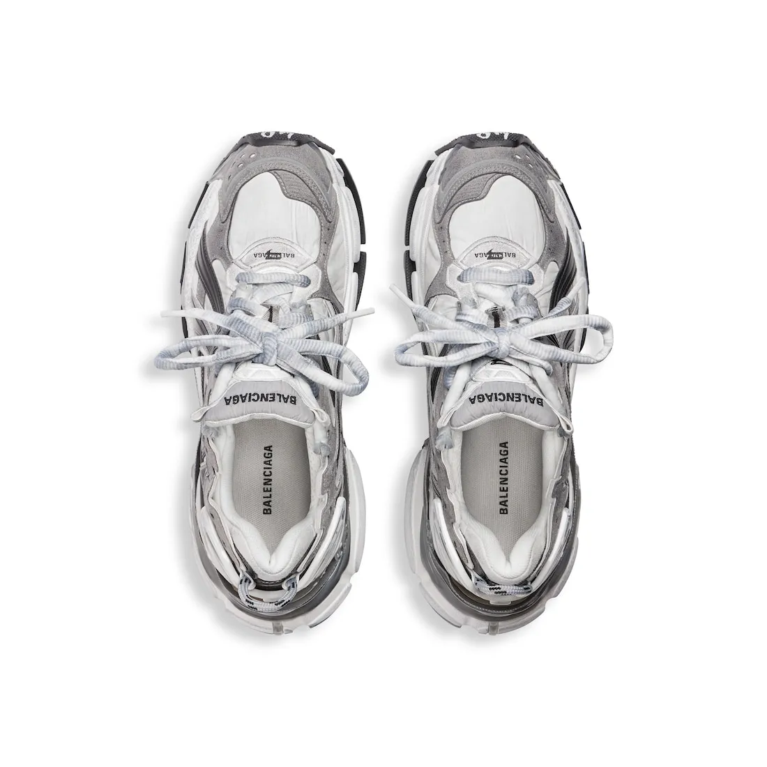 Zapatillas Runner para Hombre en Gris/blanco/negro