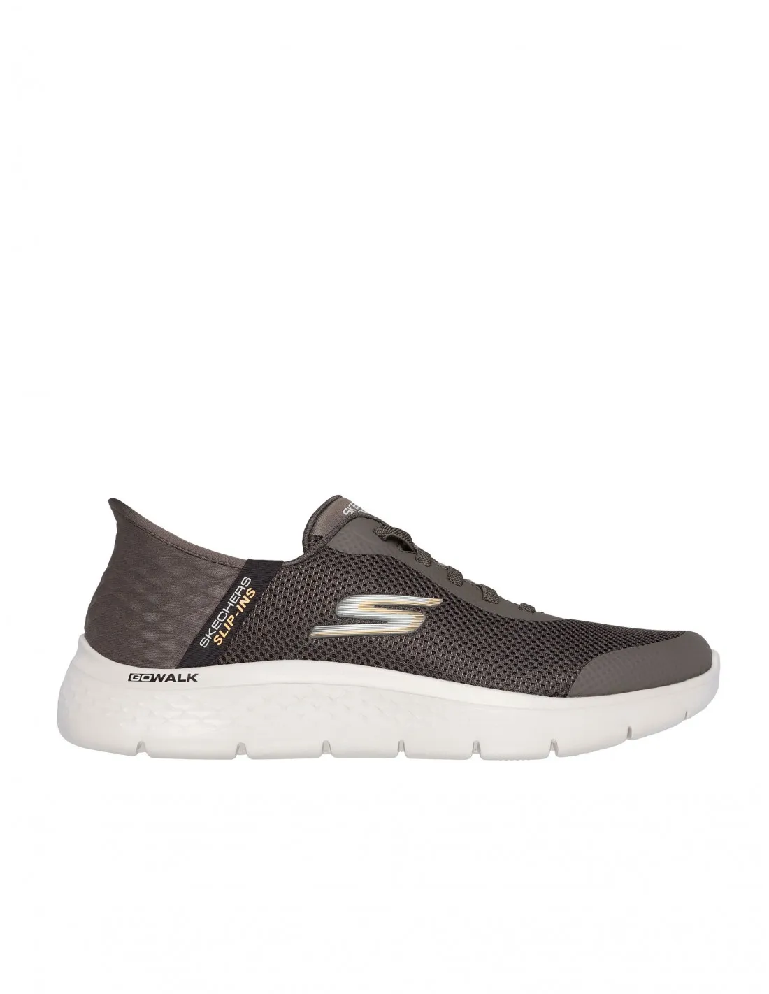 ZAPATILLAS SKECHERS SLIPINS GO WALK FLEX HANDS UP MARRONES