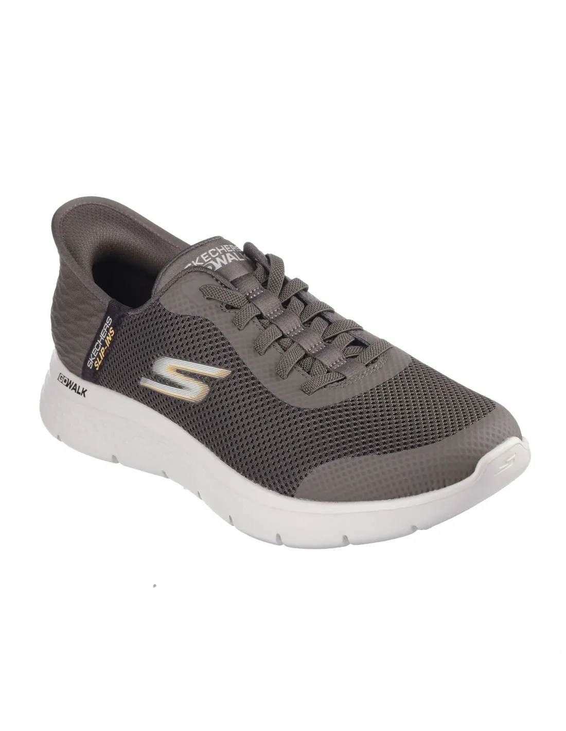 ZAPATILLAS SKECHERS SLIPINS GO WALK FLEX HANDS UP MARRONES