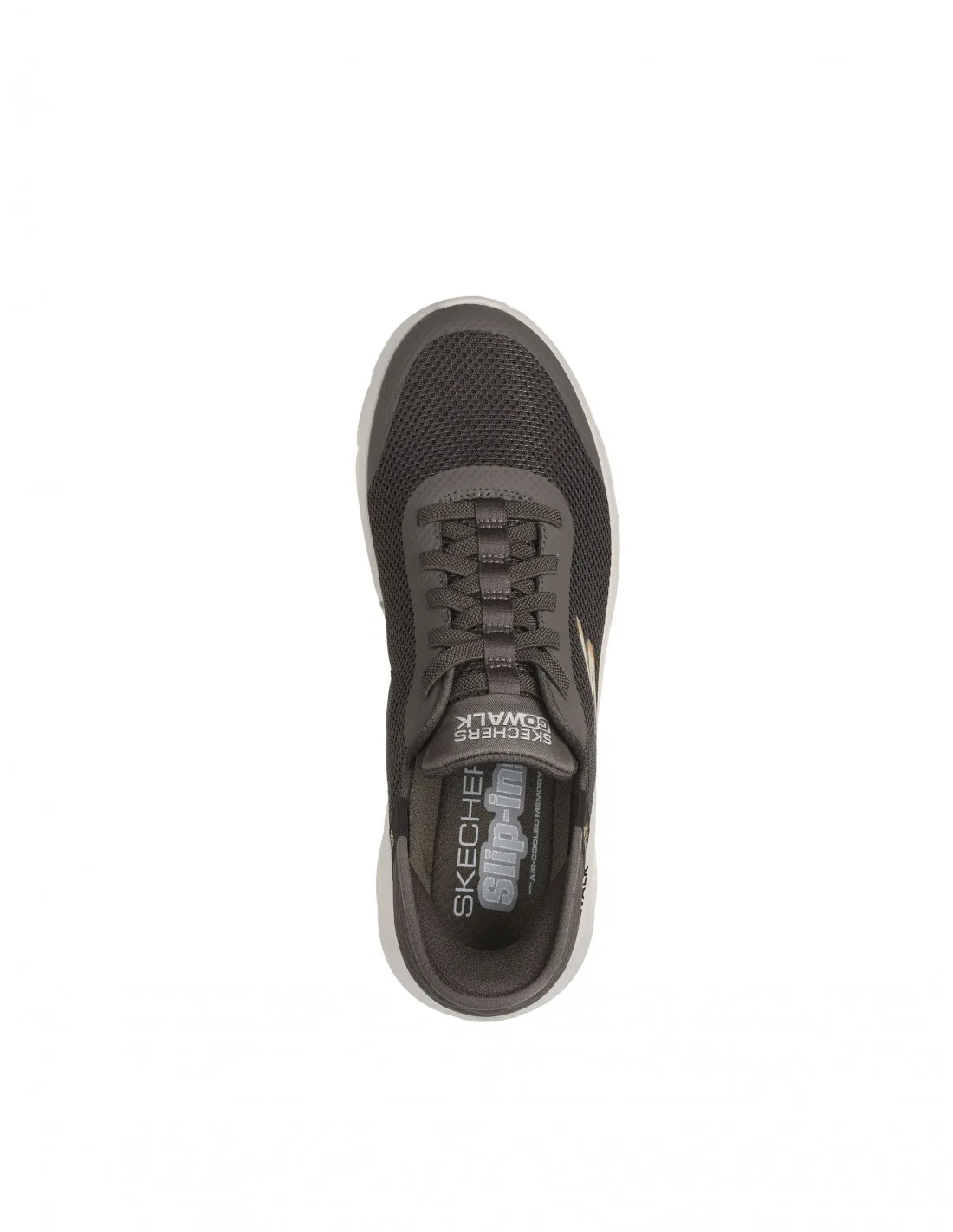 ZAPATILLAS SKECHERS SLIPINS GO WALK FLEX HANDS UP MARRONES