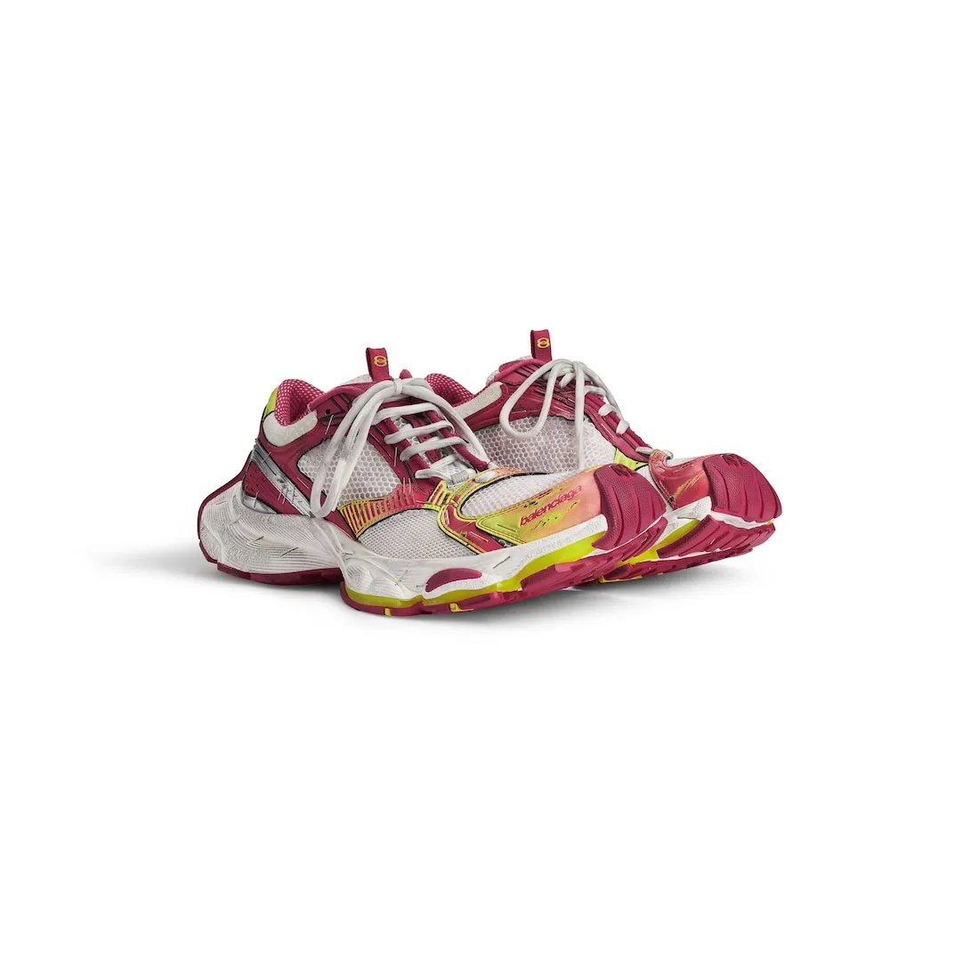 Zapatillas Stapler  para Hombre en Blanco/rosa/amarillo Neón/plateado