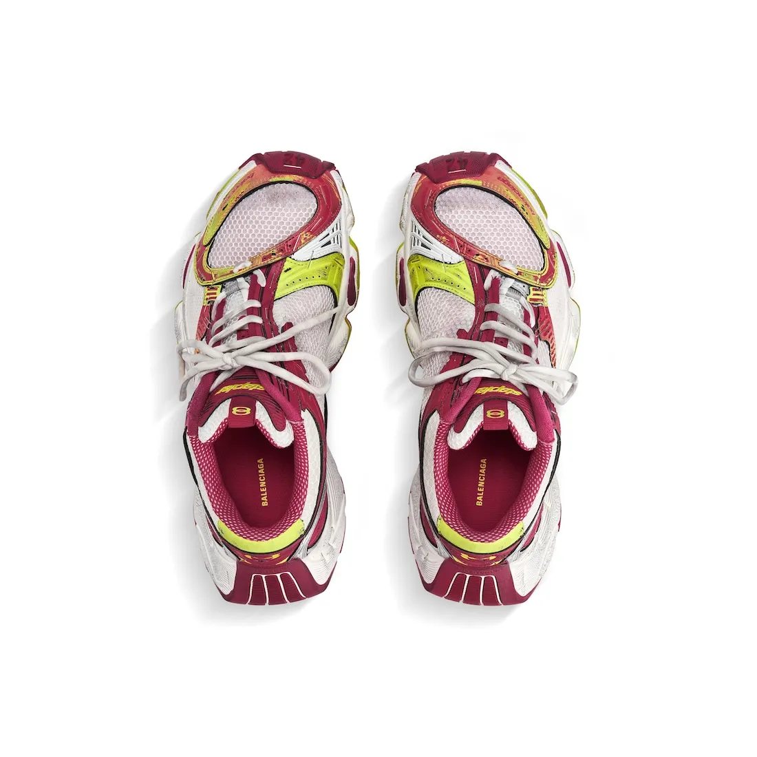 Zapatillas Stapler  para Hombre en Blanco/rosa/amarillo Neón/plateado
