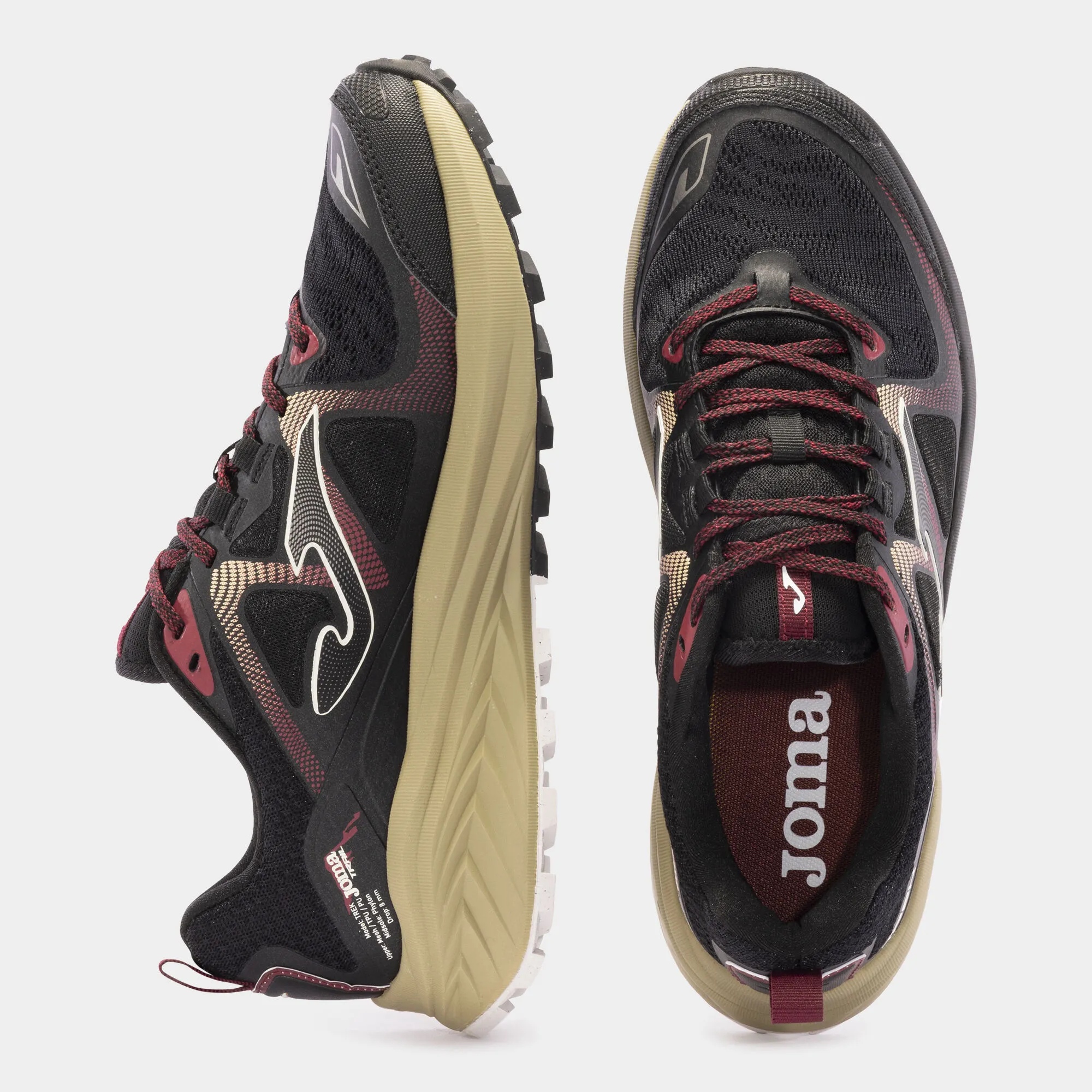 Zapatillas trail Trek Men 24 hombre negro beige