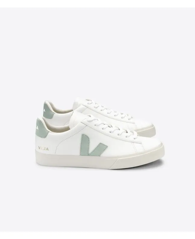 Zapatillas Veja Campo Chromefree Leather White Matcha