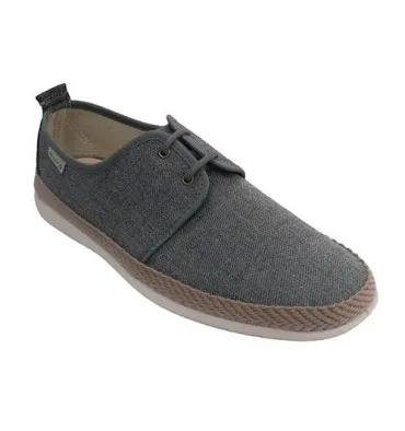 Zapatillla hombre cordones filo de esparto Muro en gris